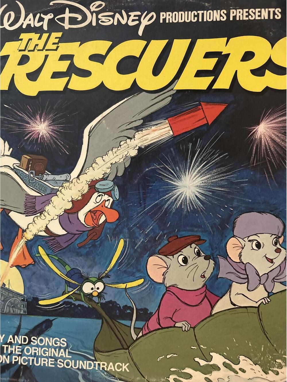 The Rescuers Original Motion Picture Soundtrack LP Vinyl Record